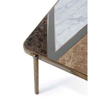 Square Coffee Table Iconic in Marble