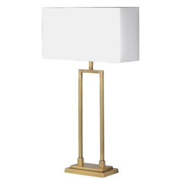 Pavilion Chic Table Lamp Knighton with Gold Finish Base