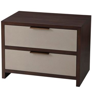 Large Bedside Table Grayson in Almond