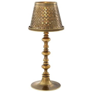 Evreux Tea Light Lamp in Vintage Brass