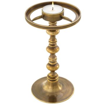 Evreux Tea Light Lamp in Vintage Brass