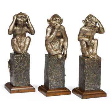 Three Wise Monkeys Figurine Set