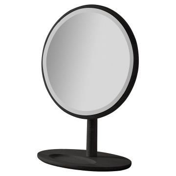 Vanity Mirror Nordic in Black Oak