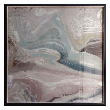 Seashore Waves Abstract Framed Art