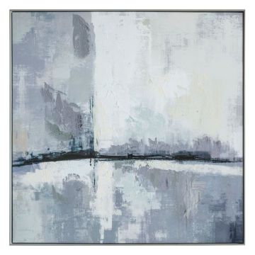 Metropolitan Skyline Abstract Framed Canvas