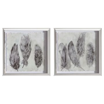 Set of 2 Watercolour Feathers Framed Prints