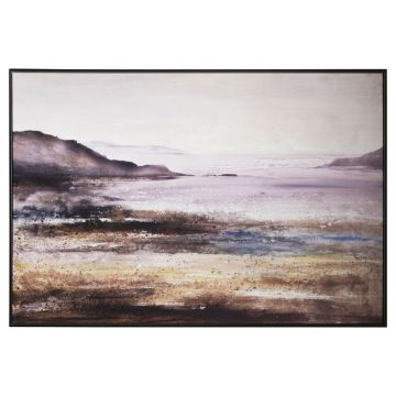 Pastel Tide Framed Canvas Print