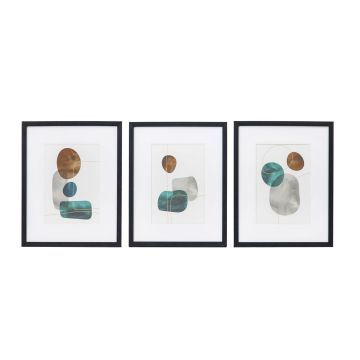 Seattle Set of 3 Abstract Art