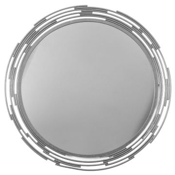 Rennes Silver Round Wall Mirror